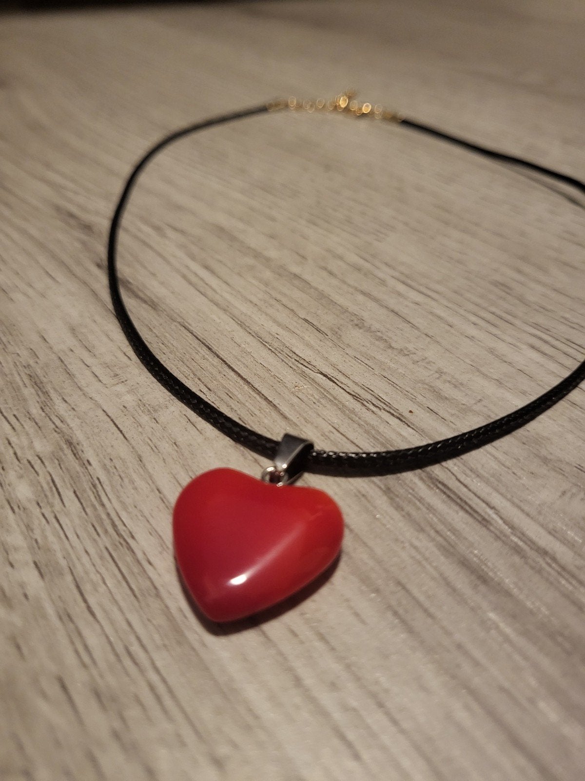 Nieuwe Ketting met Rood Hartje Hanger, Overige materialen, Verstelbaar, Nieuw, Ophalen of Verzenden
