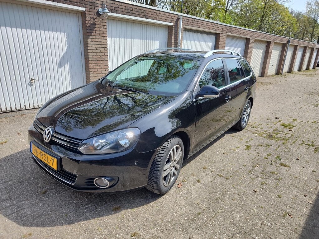 Volkswagen Golf 1.2 TSI 77KW Variant 2011 Zwart, Auto's, Voorwielaandrijving, 680 kg, 4 cilinders, Alcantara