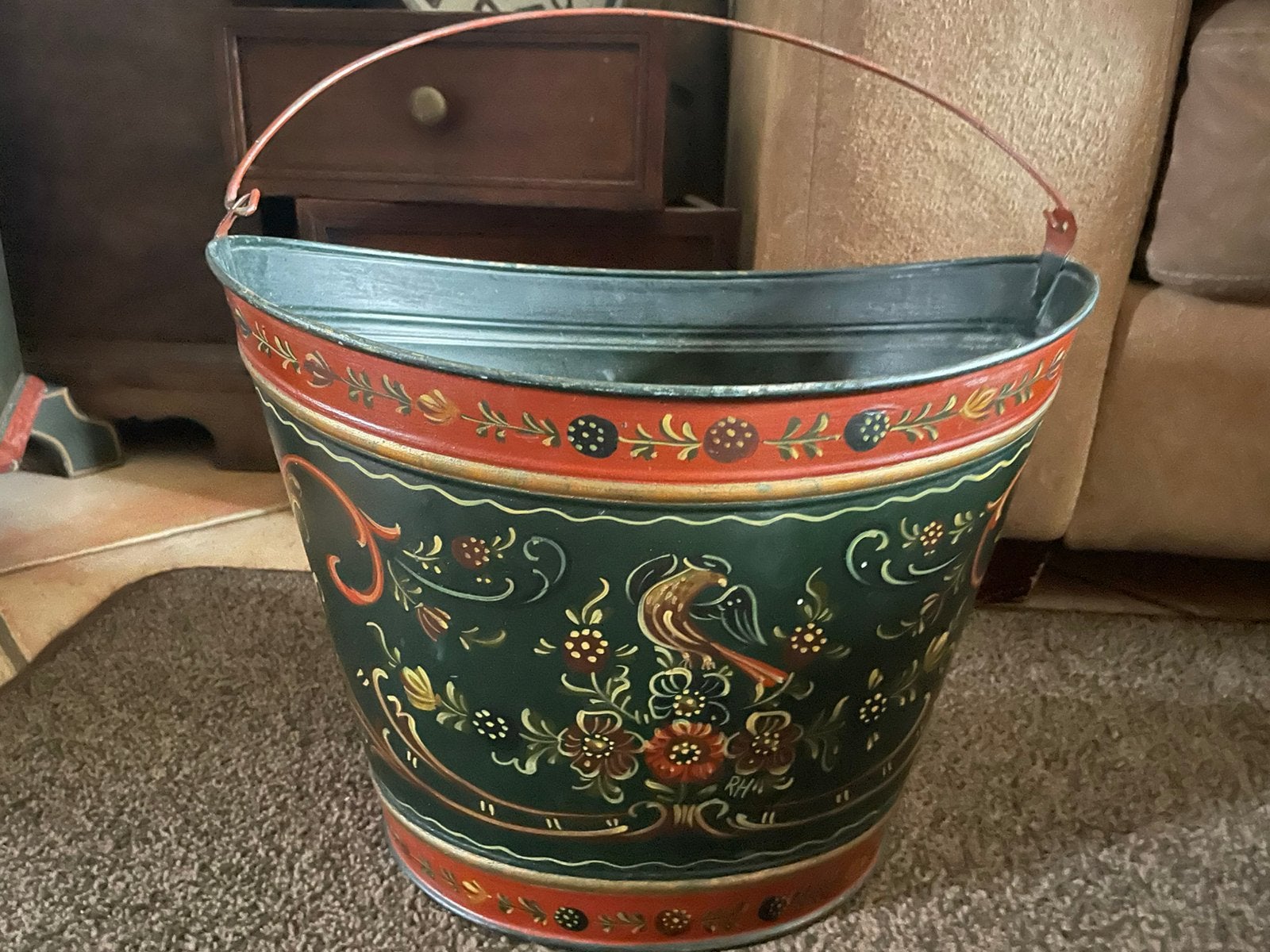 Hindeloopen emmer, Ophalen of Verzenden