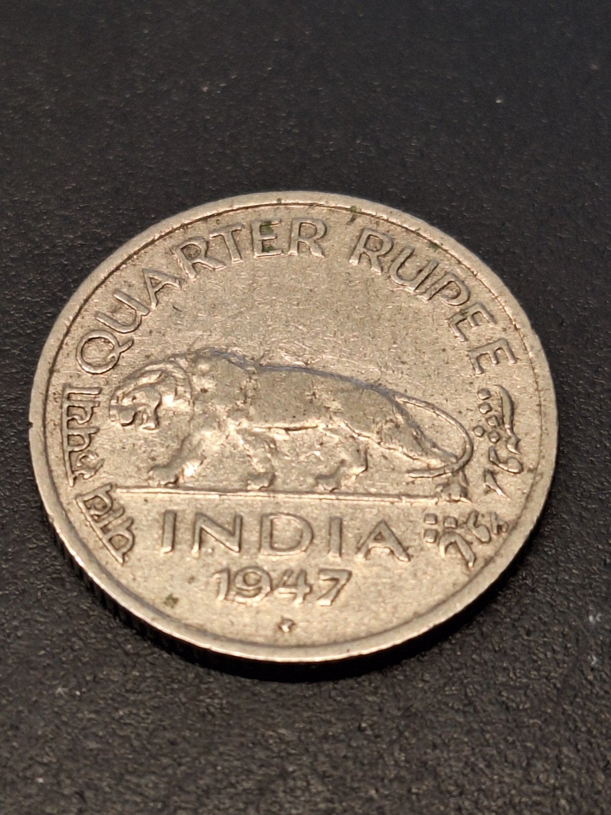 india 1/4 rupee 1947b, Ophalen of Verzenden, Midden-Amerika