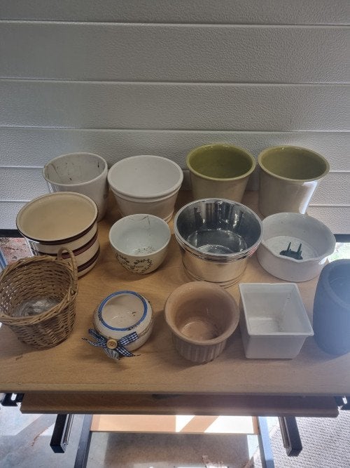 Bloempotten verschillende kleine potten, Ophalen of Verzenden, 'T Olde Gre-j, Info@toldegrej.nl, Endepoelstraat 20f Didam