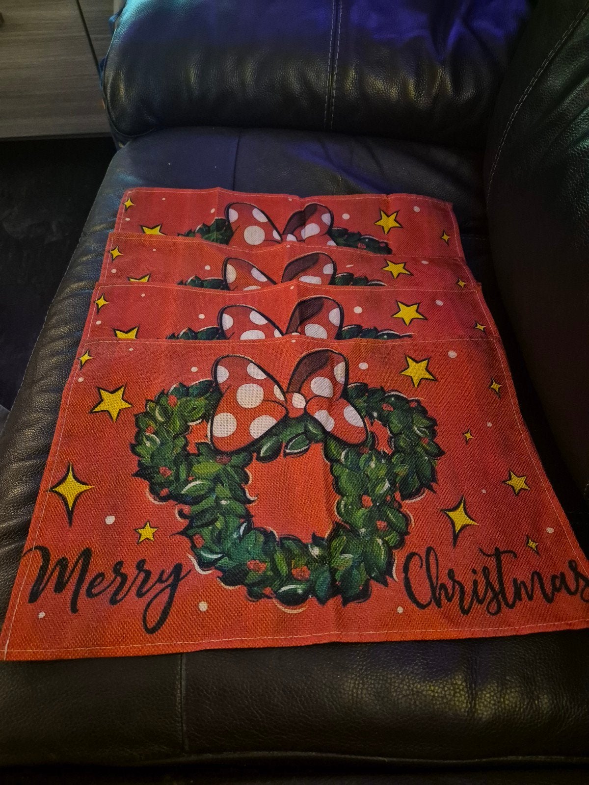 (2) 4 wasbare kerst placemats (nieuw), Ophalen of Verzenden, Nieuw