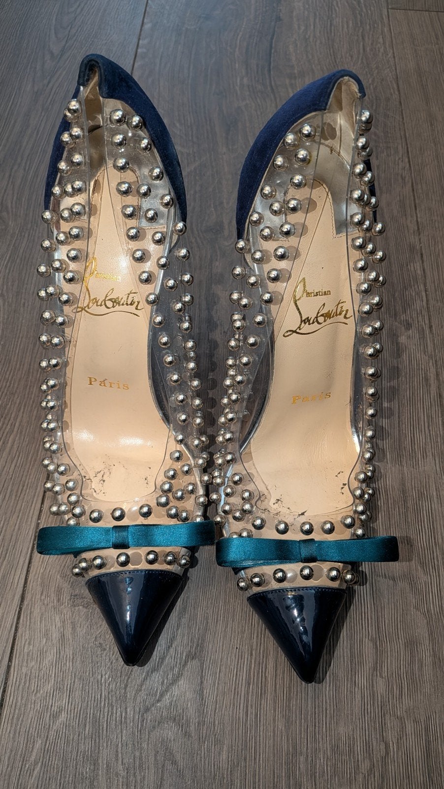 Christian Louboutin Bille et Boule, Pumps, Blauw, Ophalen of Verzenden, Zo goed als nieuw