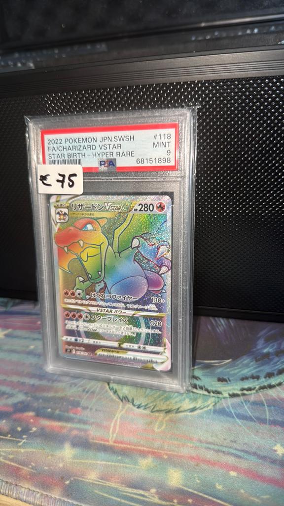 Charizard vstar japans psa 9, Ophalen of Verzenden, Zo goed als nieuw