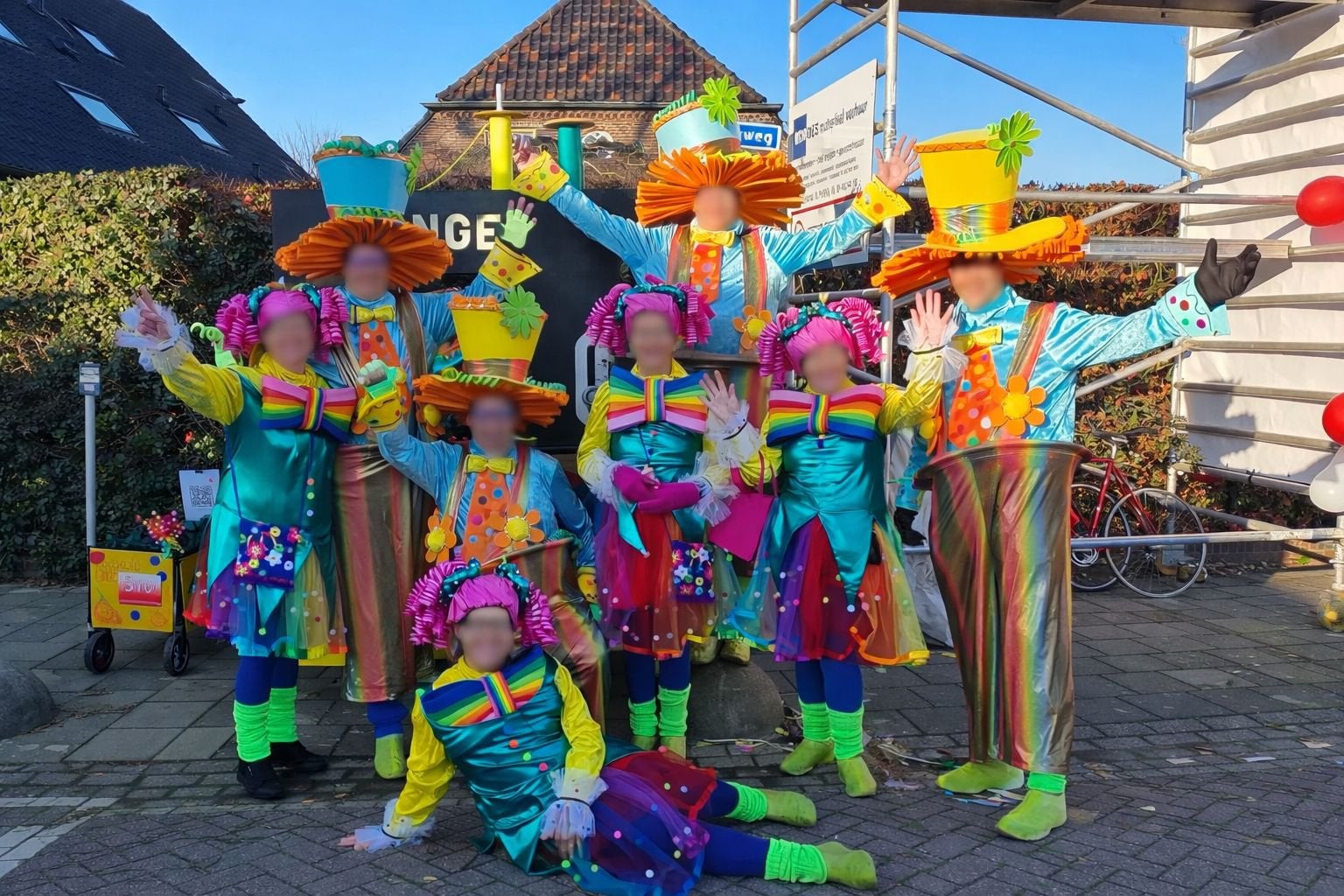 Loopgroep Kostuum - Feestelijk Thema, Ophalen of Verzenden, Zo goed als nieuw, Carnaval, Kleding