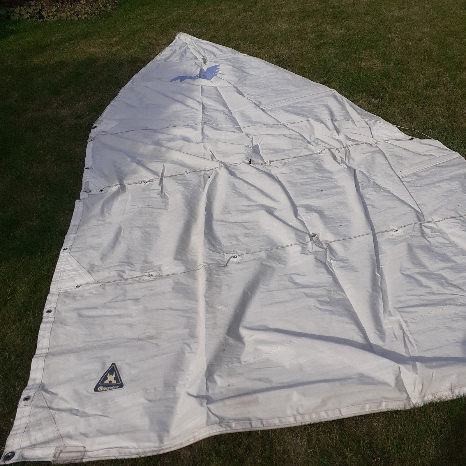 Zeildoek 5x3 meter met extra doek voor creatieve doeleinden, Gebruikt, Overige typen, 15 tot 30 m², Ophalen of Verzenden