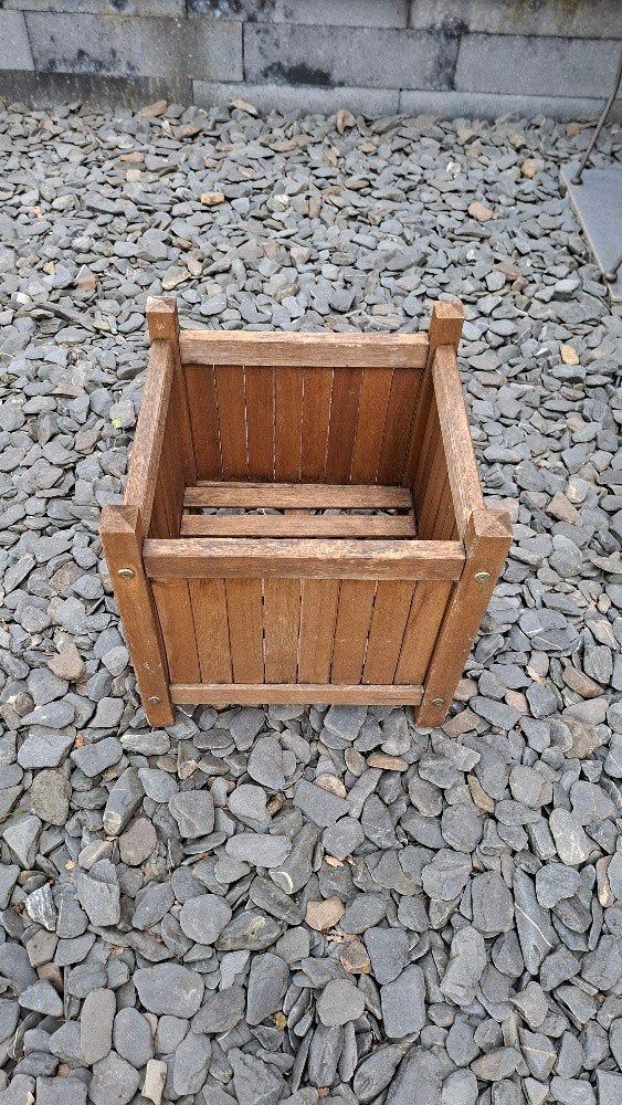 bankirai hardhouten bloembak 40 x 40, Ophalen, Gebruikt, Minder dan 60 cm, Vierkant