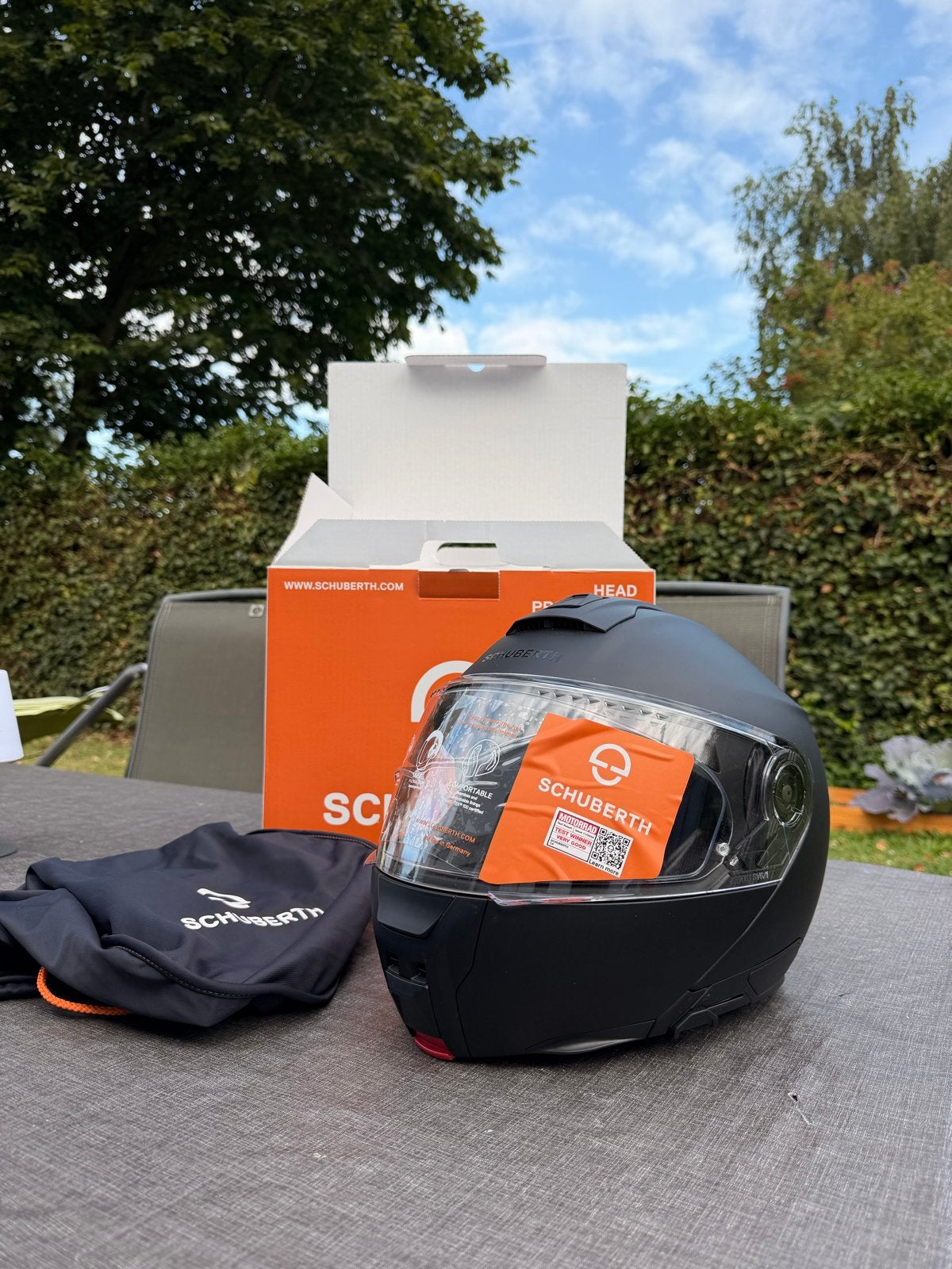 Schuberth C5 Systeemhelm Mat Zwart, Motoren, XS, Systeemhelm, Ophalen of Verzenden, Dames