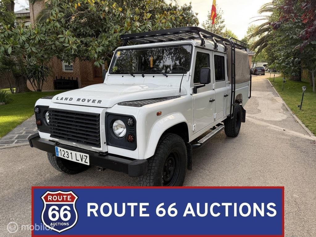 Land Rover Defender 130 pick-up | 2012 | Route 66 Auctions, Auto's, Gebruikt, Overige carrosserieën, Zwart, Handgeschakeld