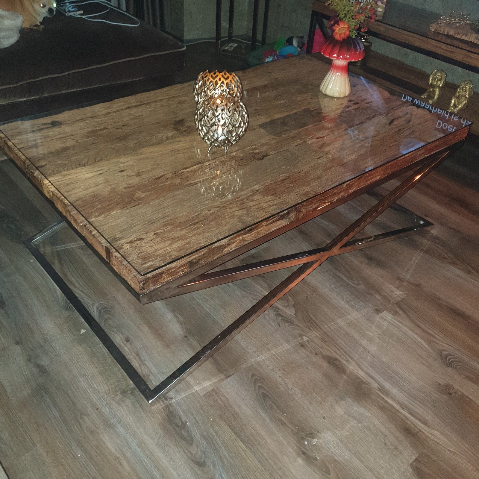 richmond kensington/eric kuster styl /sleepwood  salontafel, Ophalen, 100 tot 150 cm, 50 tot 100 cm, Zo goed als nieuw
