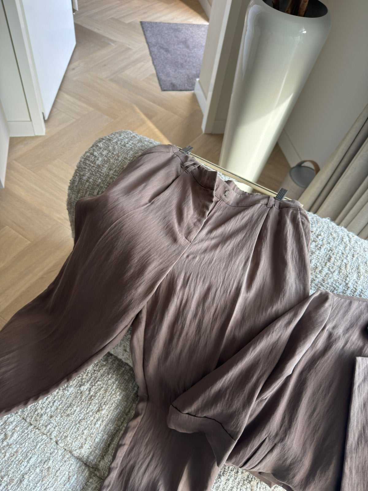 Colbert jasje pantalon yaya, Kleding | Dames, Maat 38/40 (M), Kostuum of Pak, Bruin, Verzenden