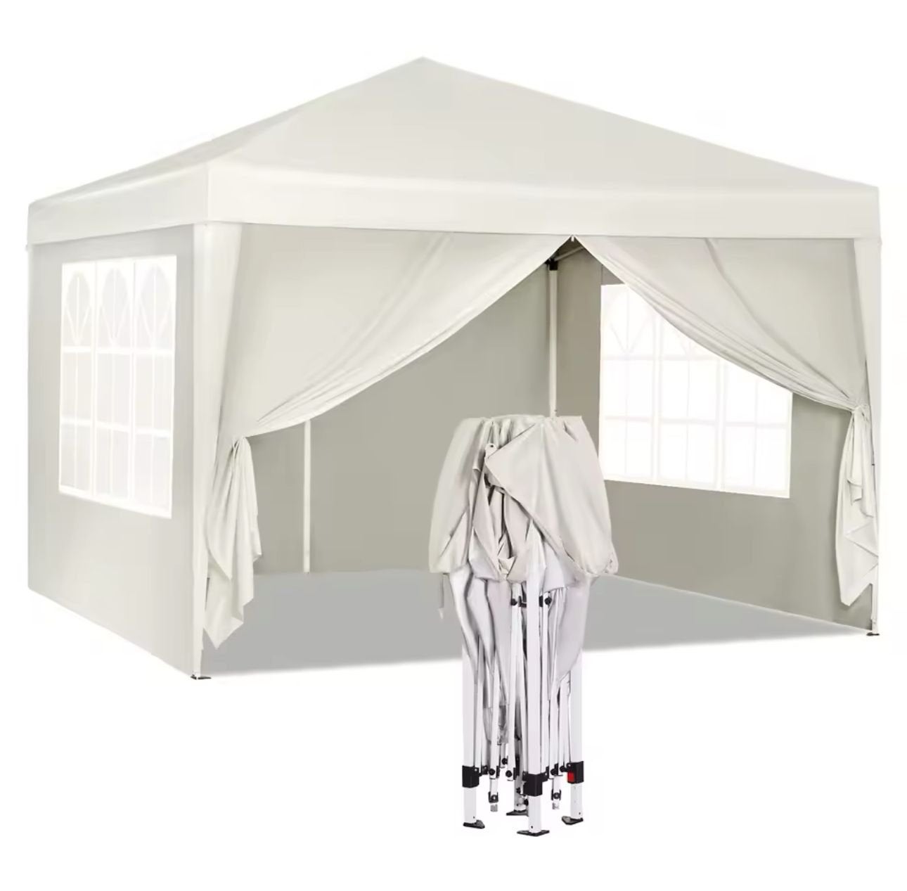 Easy up partytent 3x3 beige, Ophalen, Nieuw, Minder dan 5 meter