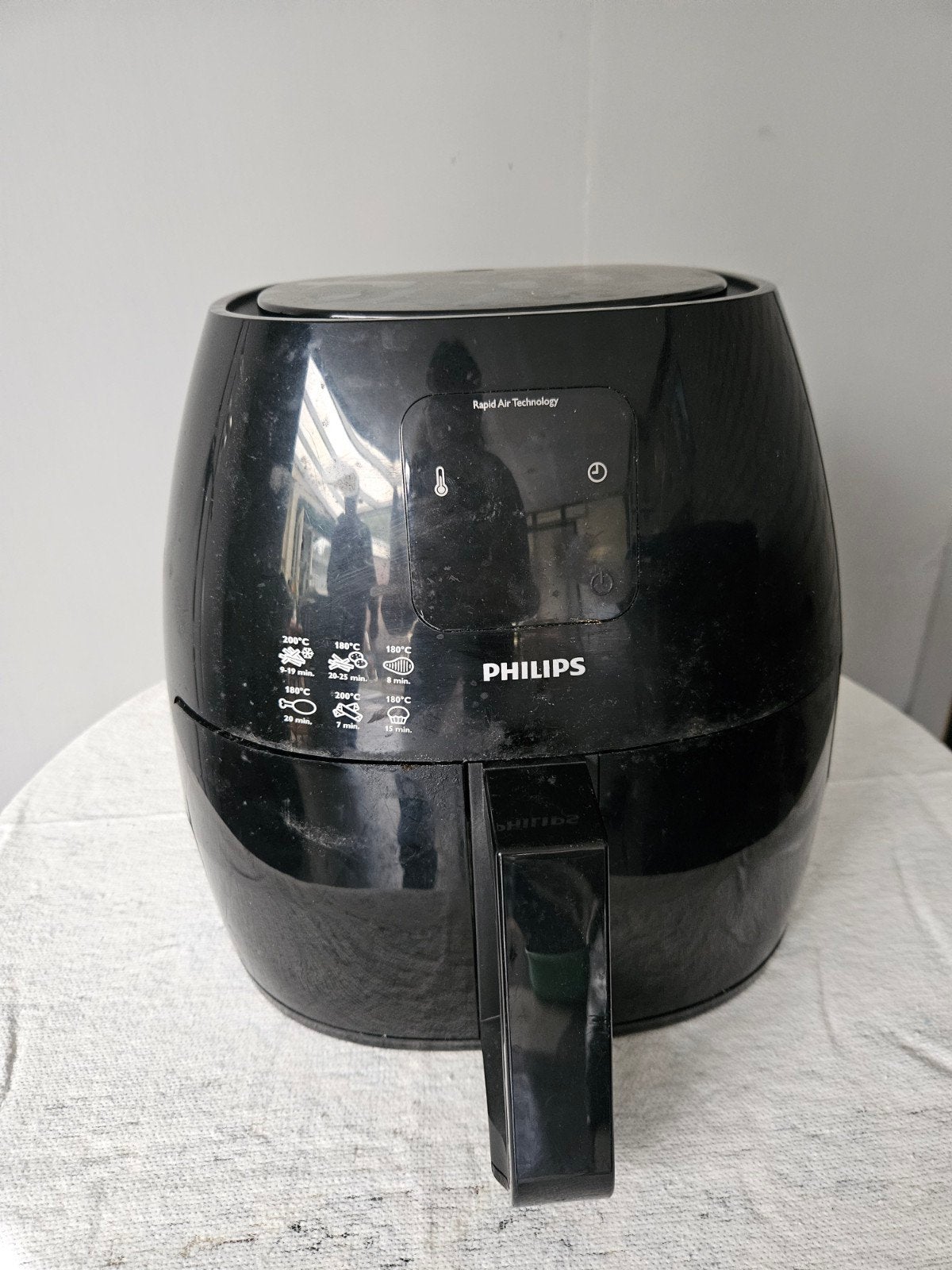 Philips Airfryer HD9240 - Zwart - Gebruikt, Ophalen of Verzenden, Gebruikt, Airfryer, 1500 gram of meer