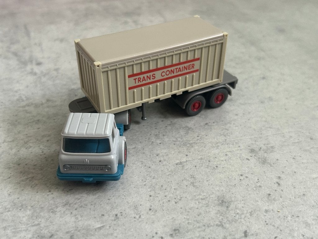 Wiking 1:87 Harvester Trans Container, Ophalen of Verzenden, Zo goed als nieuw, Bus of Vrachtwagen, Wiking