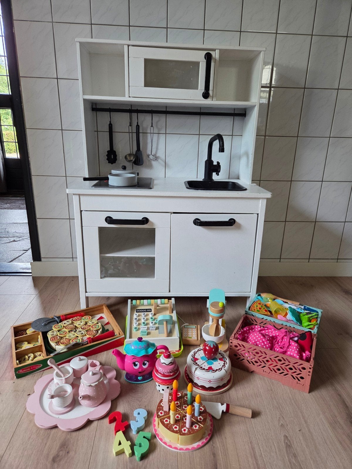 Ikea Speelkeuken wit met veel accessoires, Ophalen
