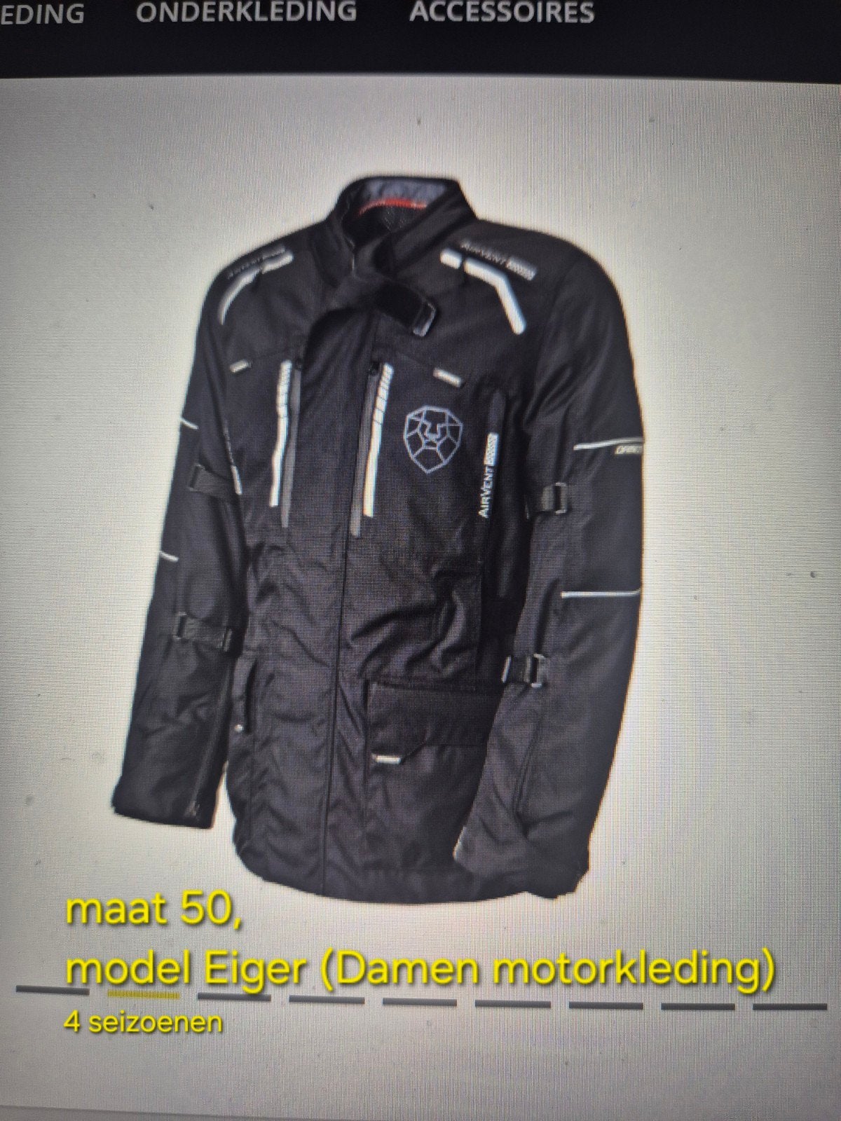 Damen (model Eiger) 4 seizoenen motor jas en broek...nieuw !, Jas | textiel, Heren, Ophalen of Verzenden, Nieuw zonder kaartje