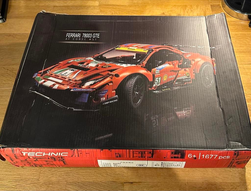 Ferrari 488 GTE Technic modelbouwset, Overige merken, Auto, Groter dan 1:32, Nieuw