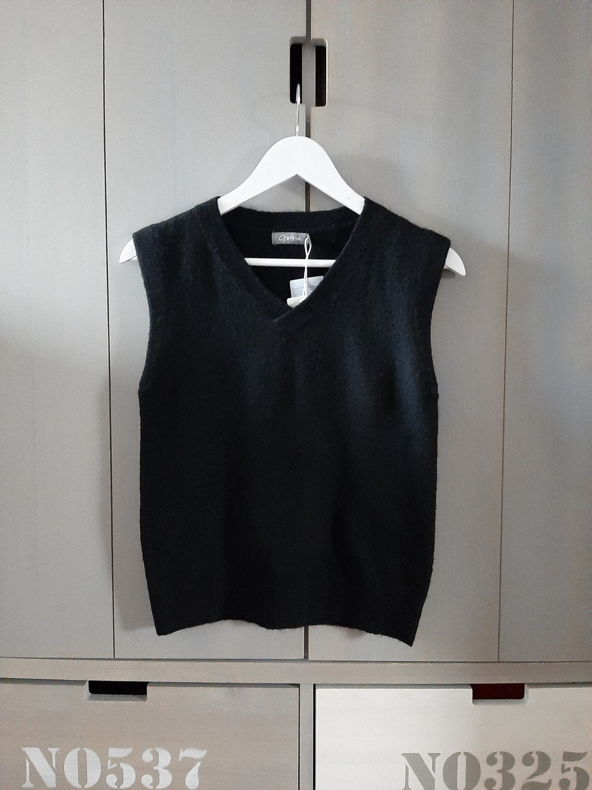 Mooie zwarte top spencer van het merk Geisha maat 164 Nieuw!, Geisha, Meisje, Trui of Vest, Nieuw