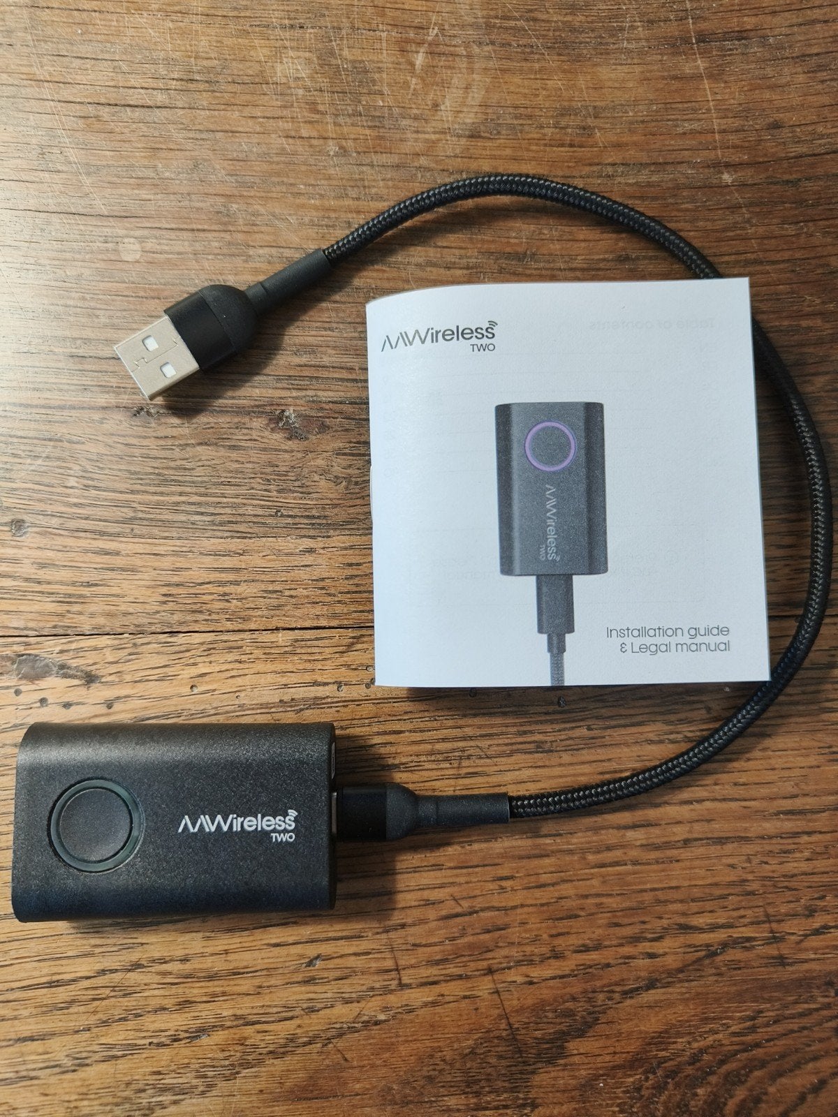 AAWireless TWO Android Auto Draadloze Adapter AAW002, Auto diversen, Auto-accessoires, Ophalen of Verzenden, Zo goed als nieuw