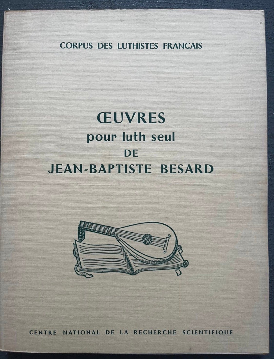 bladmuziek renaissance luit Jean Baptist Besard Oeuvres lute, Ophalen, Zo goed als nieuw, Artiest of Componist, Klassiek