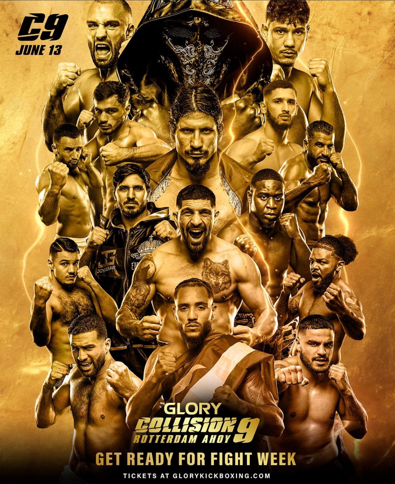 Gezocht: 5 tickets voor Glory Collision 9, Ophalen of Verzenden, Zo goed als nieuw, Overige formaten