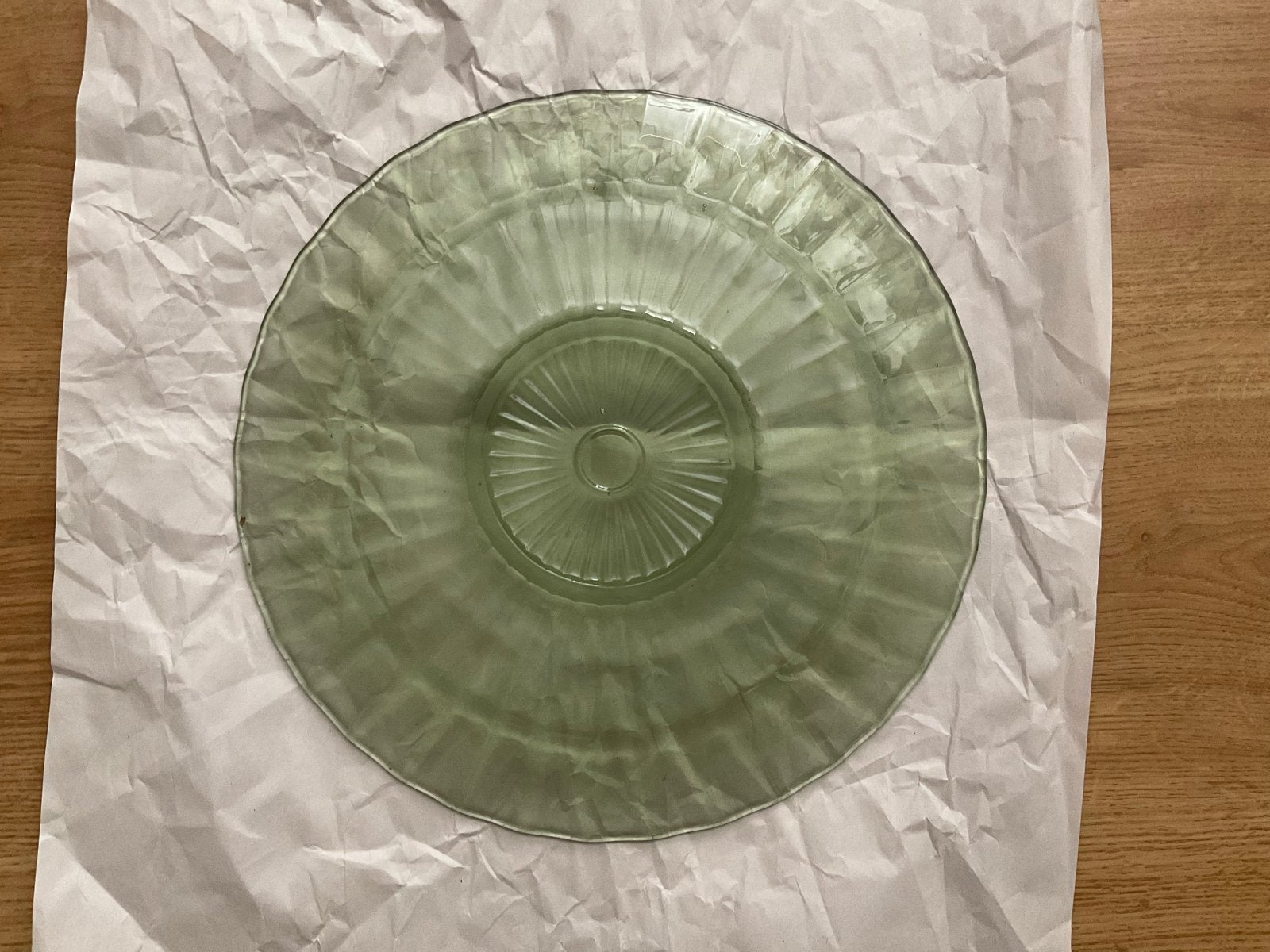 Groene gebakschaal NEERLANDIA dia 30 cm, Ophalen of Verzenden