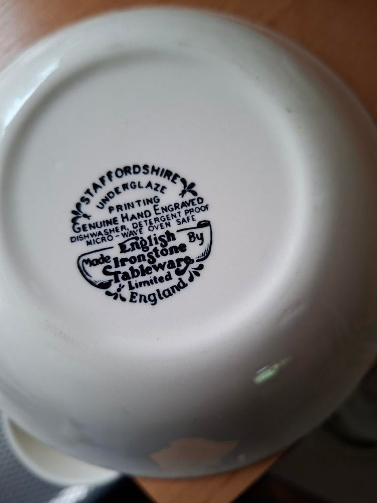 Set van 3 Staffordshire Ironstone schaaltjes, Ophalen of Verzenden