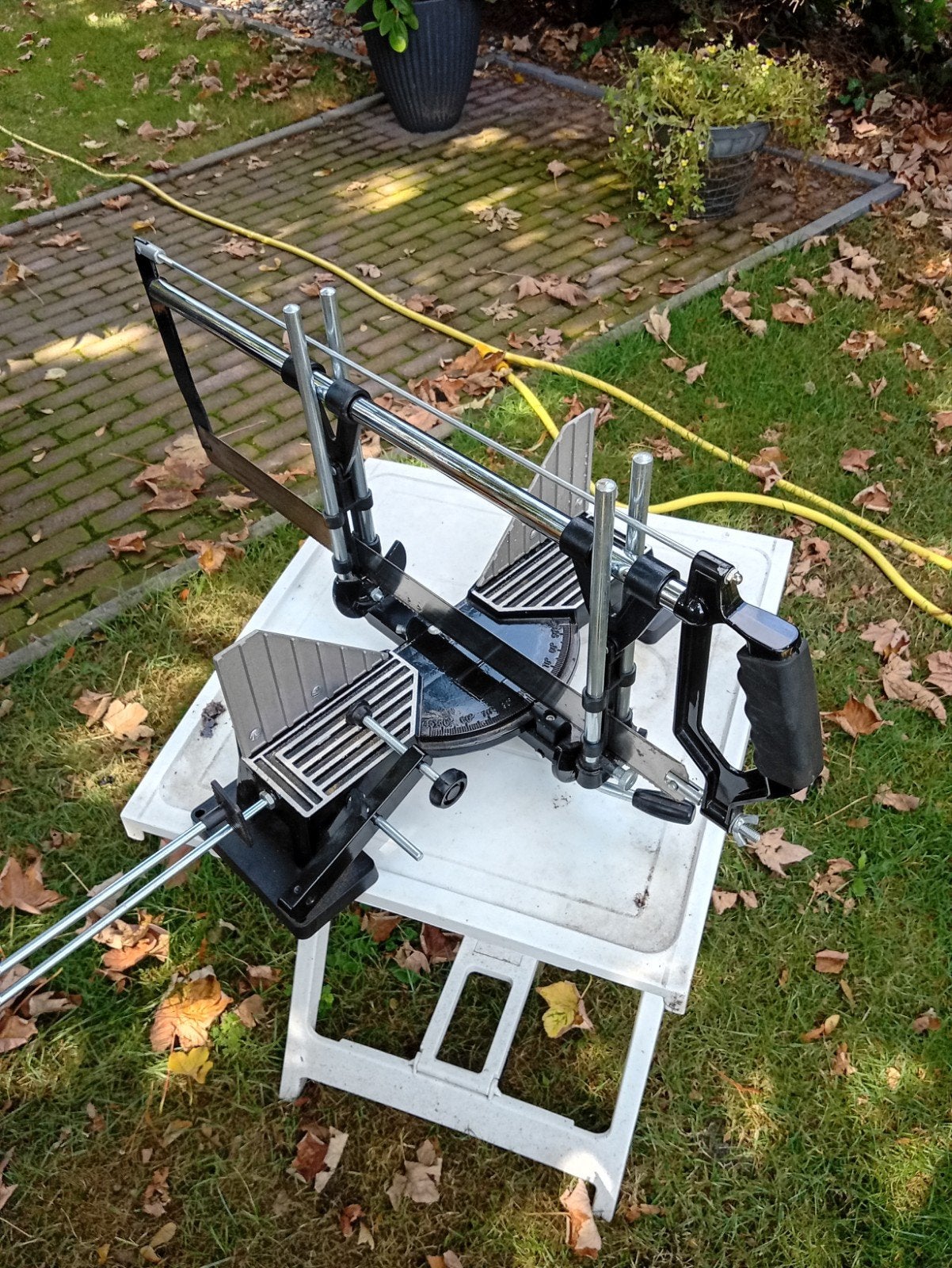 goedwerkende verstekzaag, Doe-het-zelf en Verbouw, Ophalen, Gebruikt, Afkortzaag, 30 tot 70 mm