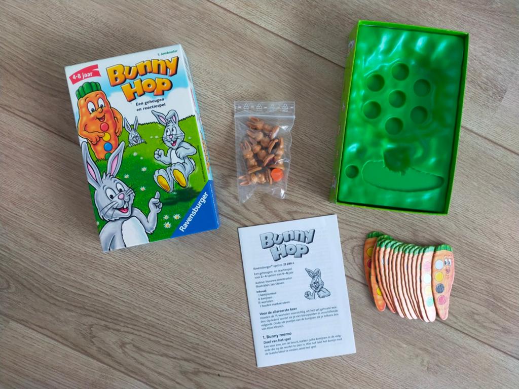 Zgan! Bunny Hop, een geheugen- en reactie spel!, Ophalen of Verzenden, Zo goed als nieuw, Ravensburger
