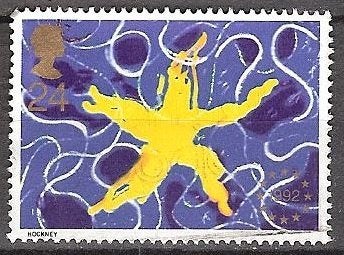 UK 9, ster, Verzenden, Gestempeld