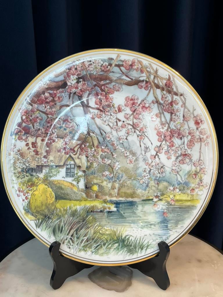 Vintage Set: England’s 4 Seasons – Edwardian Fine China, Ophalen of Verzenden
