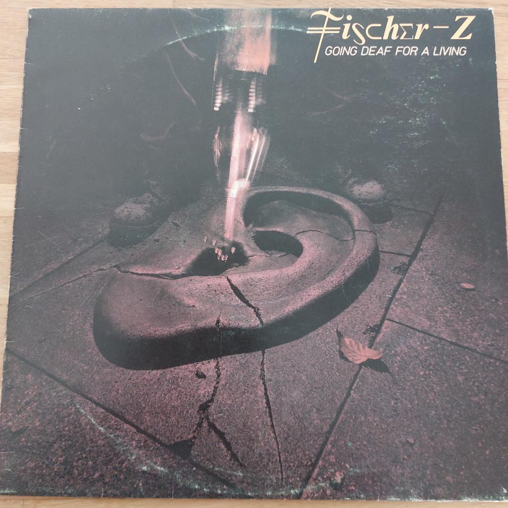 LP Fischer-Z – Going Deaf For A Living, Ophalen of Verzenden, Gebruikt, 12 inch, Poprock