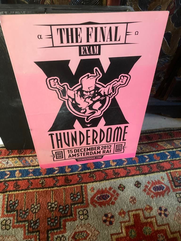 Thunderdome The Final Exam 2012 Poster, Verzamelen, Rechthoekig Staand, Ophalen of Verzenden, Zo goed als nieuw, A1 t/m A3