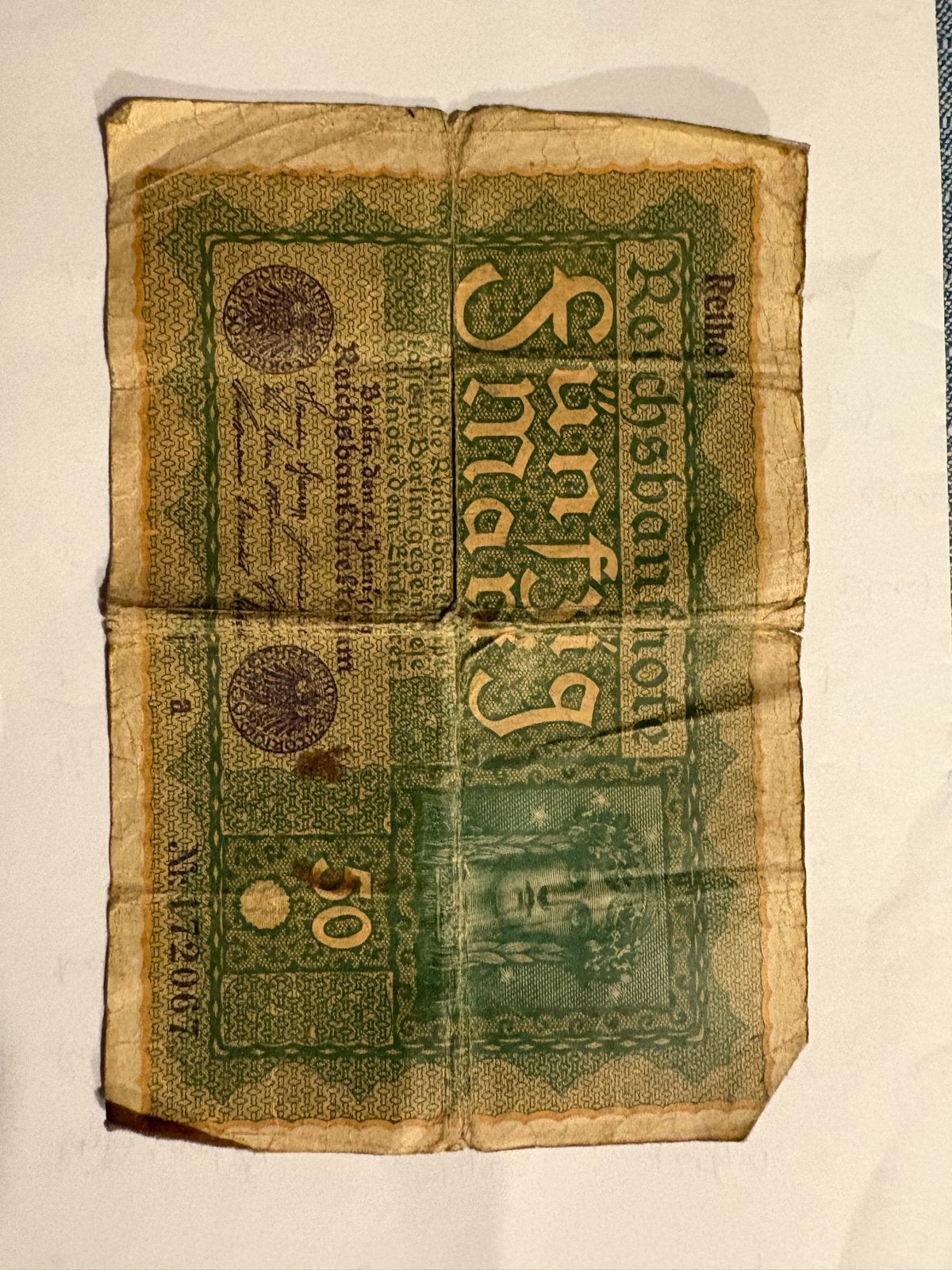 Oude Duitse en Franse bankbiljetten - Setje, Ophalen of Verzenden, Duitsland, Setje