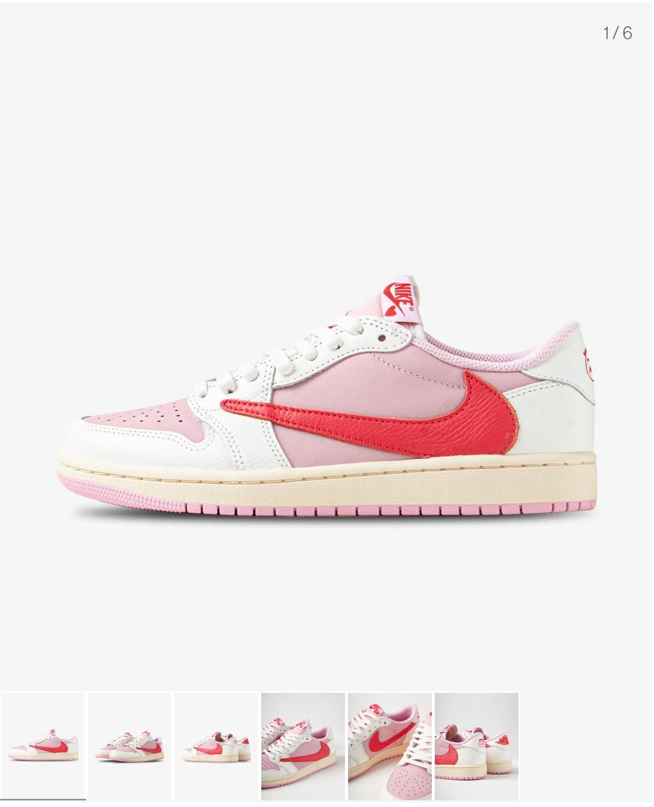 Gezocht! Air jordan 1 low Travis scott tropical pink, Kleding | Heren, Schoenen, Ophalen of Verzenden, Zo goed als nieuw, Overige kleuren