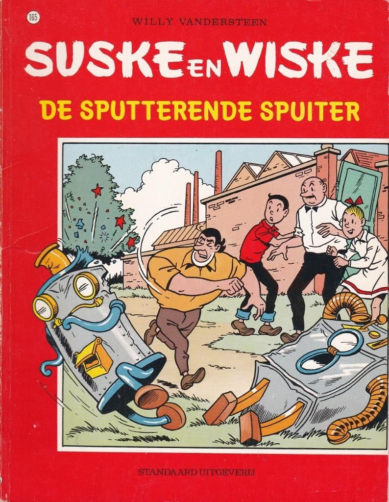SUSKE EN WISKE - 165 - DE SPUTTERENDE SPUITER - Willy Vander, Boeken, Stripboeken, Eén stripboek, Verzenden, Gelezen, Willy Vandersteen