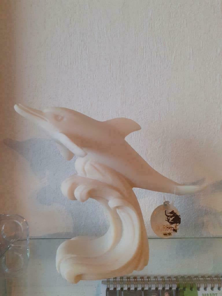 Dolfijn beeld 14 cm hoog, Verzamelen, Ophalen of Verzenden, Zo goed als nieuw, Mens