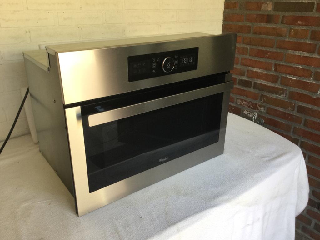 Whirlpool combimagnetron 6th Sense, Ophalen, Combimagnetron, Crisp, Zo goed als nieuw