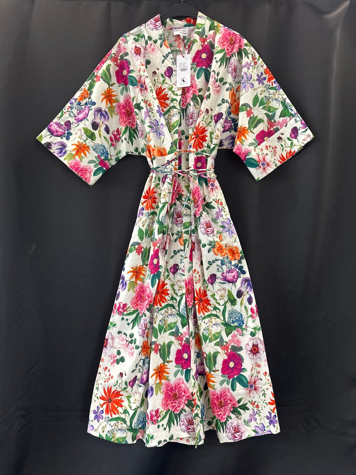 NIEUW You’re my Lobster K-design Kimono jurk A-lijn mt 2 3 4, Maat 46/48 (XL) of groter, Nieuw, Onder de knie, Meerkleurig