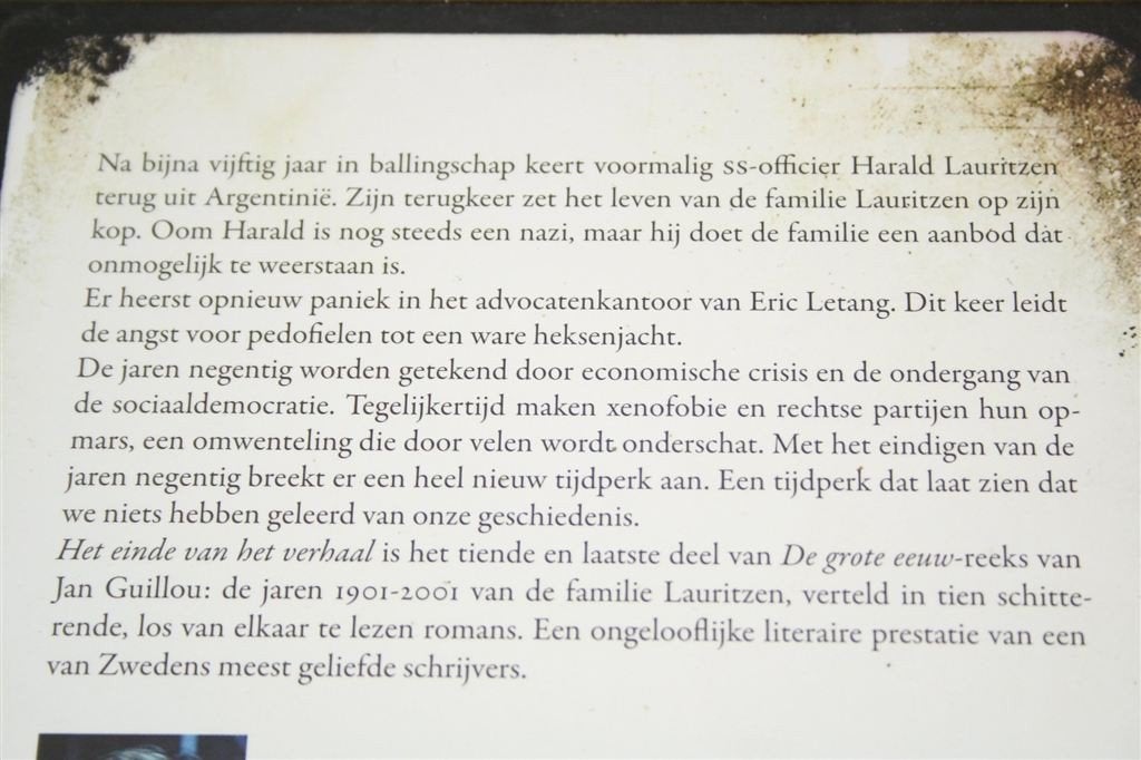 Einde van het Verhaal — Jan Guillou — De Grote Eeuw 10, Boeken, Ophalen of Verzenden, Zo goed als nieuw