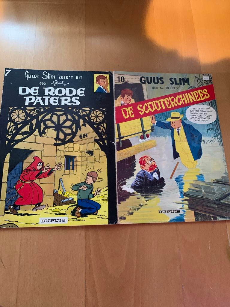 Guus Slim: De Rode Paters & De Scooterchinees (2 stripboeken, Meerdere stripboeken, Ophalen of Verzenden, Gelezen