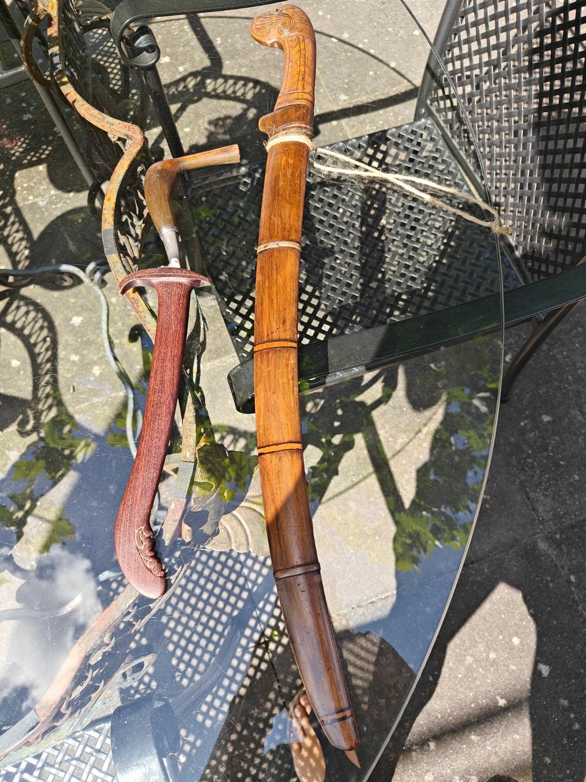 Golok Pedang Rencong Rentjong kapmes dolk Keris, Wapen, Handgemaakt, Indonesië, Meerkleurig