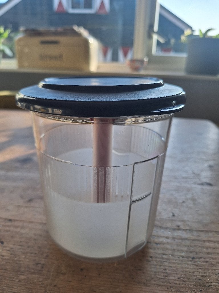 Tupperware augurkenpot, Huis en Inrichting, Keuken | Tupperware, Ophalen of Verzenden, Zo goed als nieuw, Blauw, Zuurpot