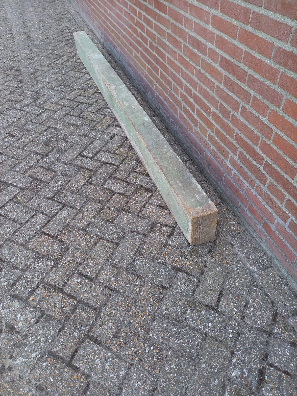 Oude houten balk, Doe-het-zelf en Verbouw, Hout en Planken, Ophalen, Gebruikt, Grenen, 250 tot 300 cm