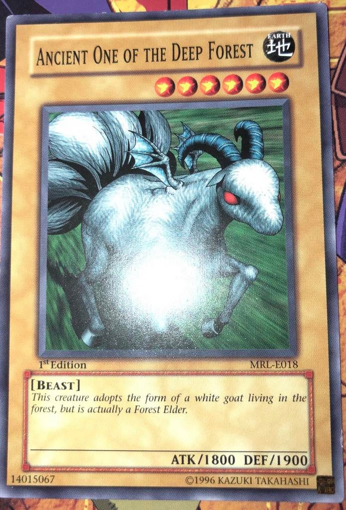 Yu-Gi-Oh! Ancient One of the Deep Forest MRL 1st Edition !, Ophalen of Verzenden, Zo goed als nieuw, Losse kaart