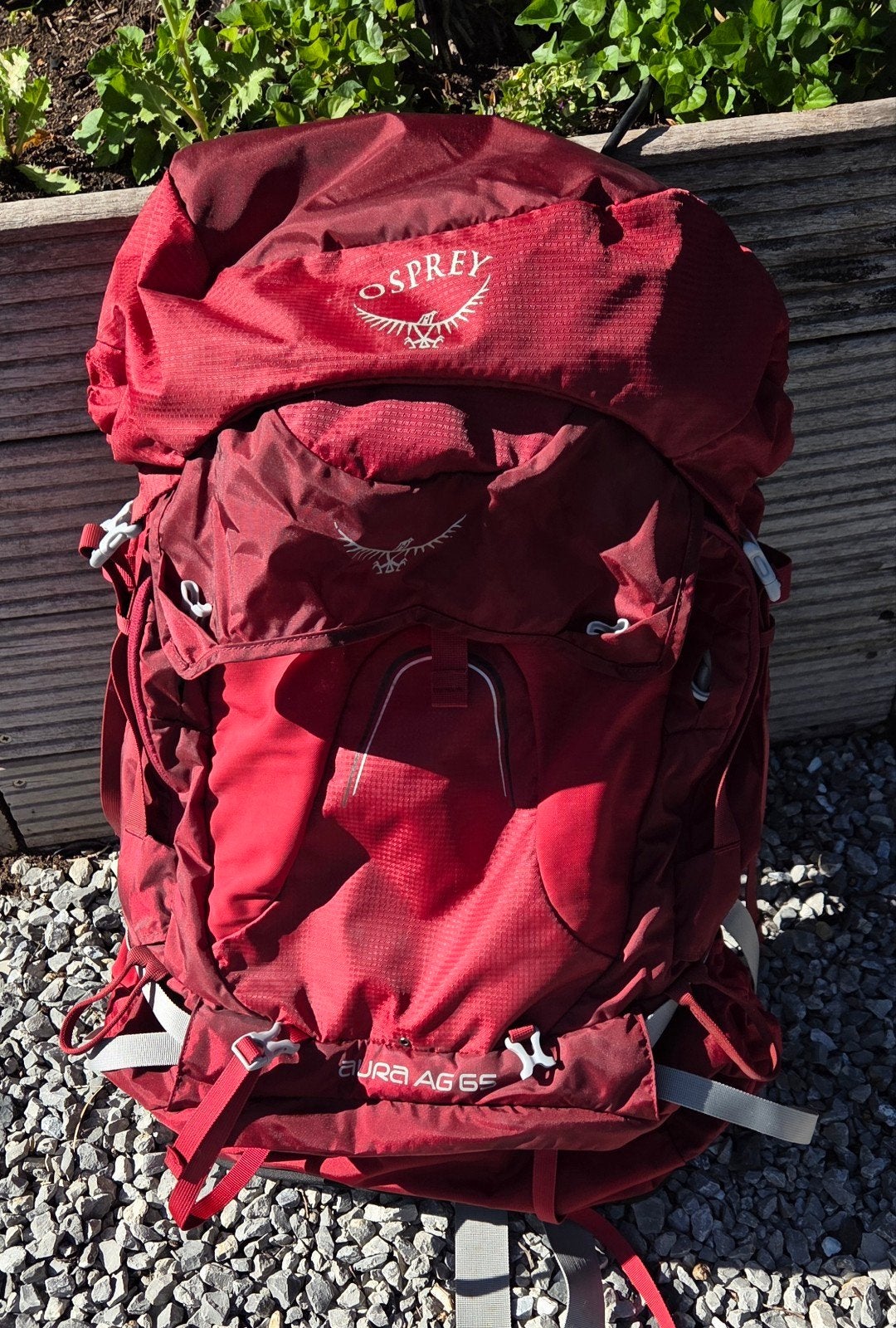 Osprey Aura AG 65 Dames Rugzak - Rood, Ophalen, Zo goed als nieuw, Rugzak