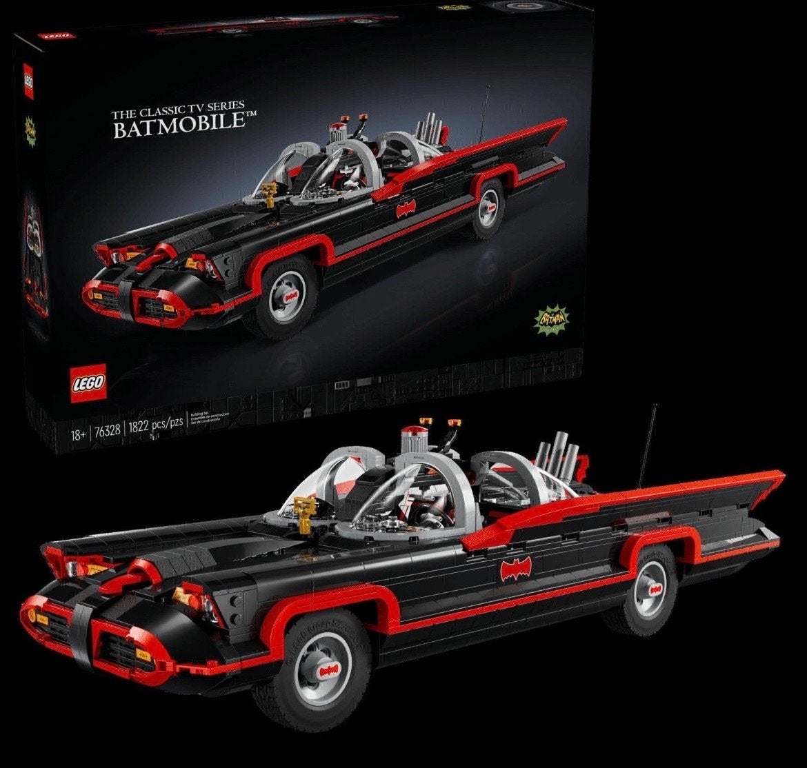 LEGO Batmobiel 76328 - The Classic TV Series, Lego, Compleet, Ophalen of Verzenden, Zo goed als nieuw
