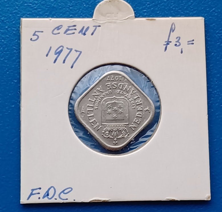 5 cent 1977 - Nederlandse Antillen, Verzenden, Koningin Juliana, 5 cent, Losse munt
