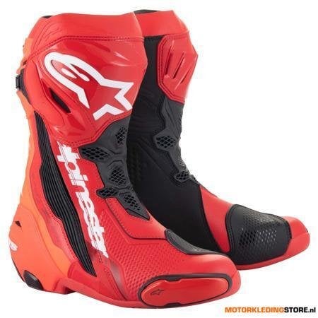Alpinestars Supertech R Motorlaarzen, Rood, Motoren, Kleding | Motorkleding, Ophalen of Verzenden, Nieuw met kaartje