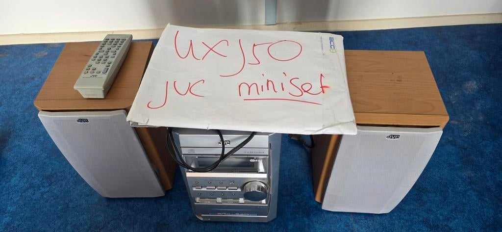 JVC UX-J50 Miniset met CD, Cassette, Radio en Speakers, Audio, Tv en Foto, Ophalen, Gebruikt, JVC, Tuner of Radio